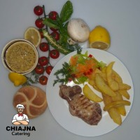 Cotlet de porc  cu os la gratar Cotlet de porc  cu os la gratar