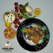 Cotlet de porc cu os in sos de bere
